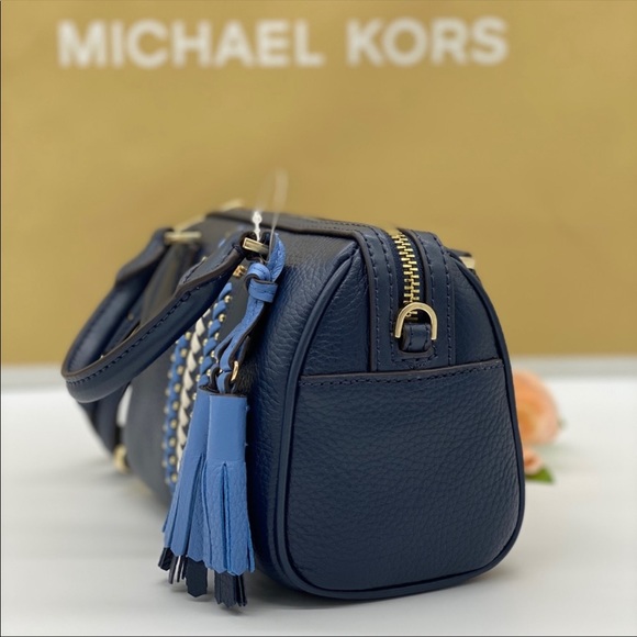 MICHAEL KORS BEDFORD XS DUFFLE XBODY NAVY MULTI - Picture 8 of 15